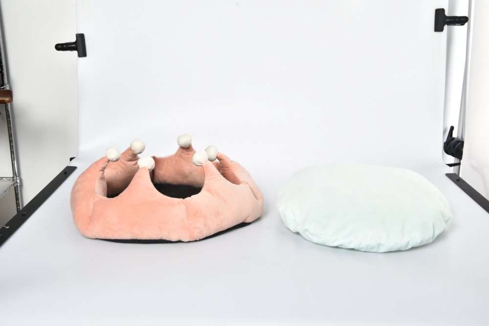 oem plush round cat bed