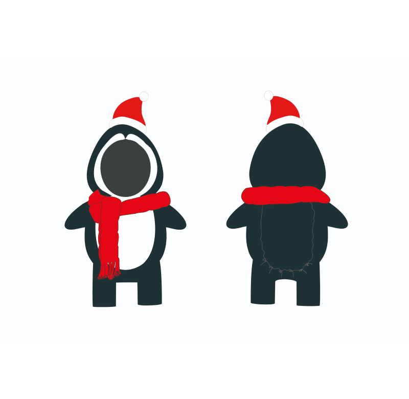 Penguin shape pet Clothing