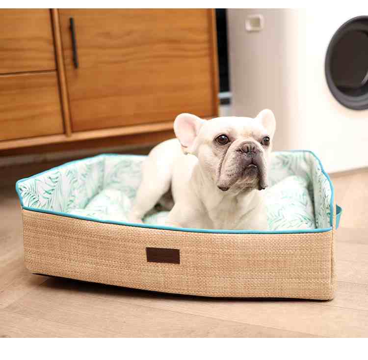 Camas tecidas para cães de qualidade