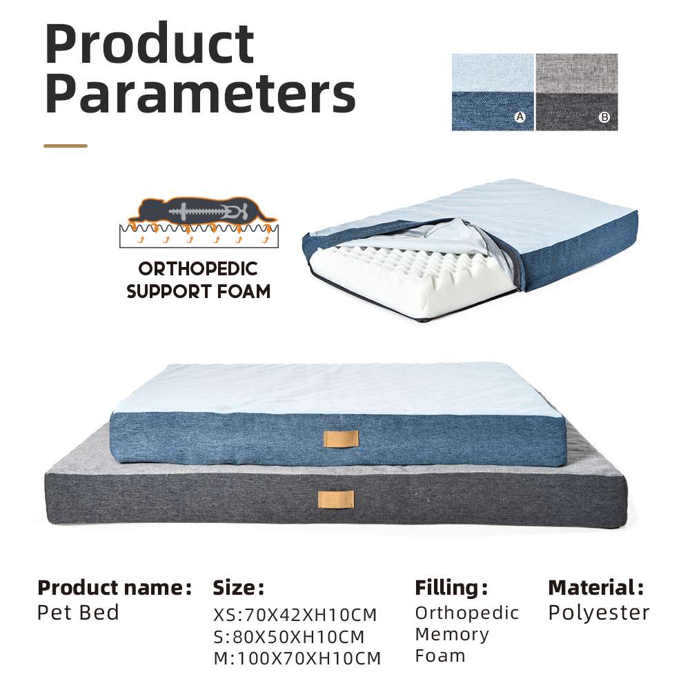 antibacterial orthopedic pet bed