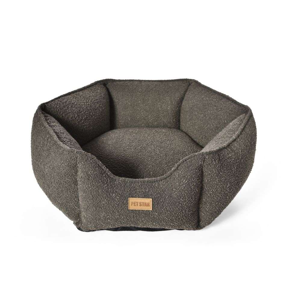 black boucle dog beds
