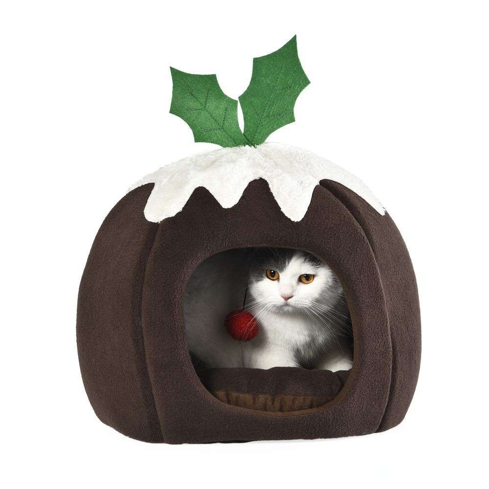 christmas cat bed