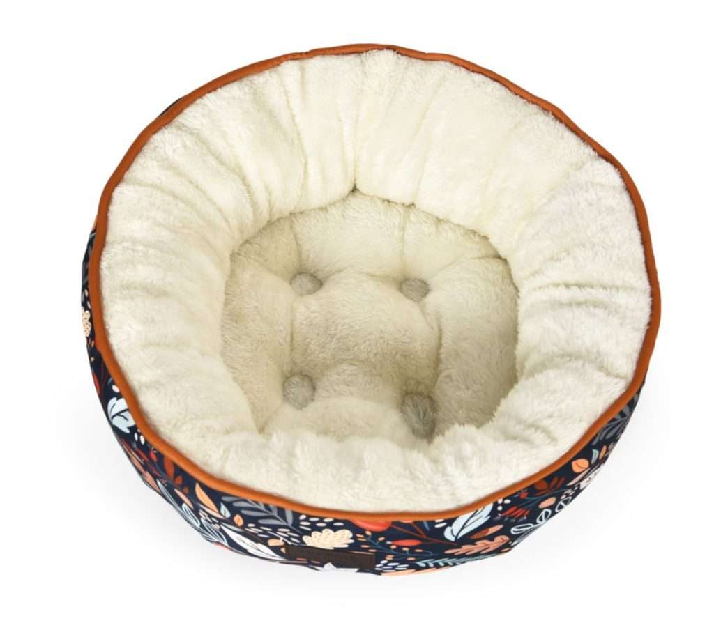 factory round cuddler dog bed