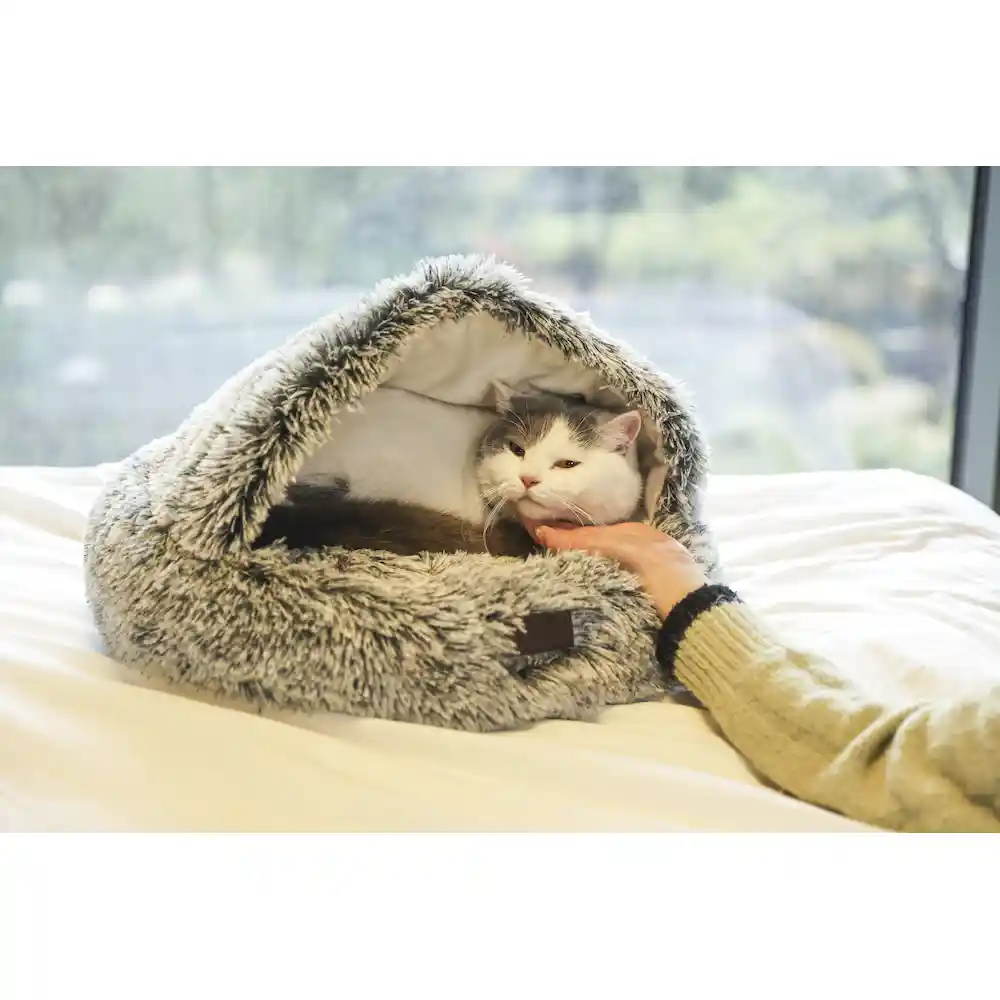 fake fur dog beds