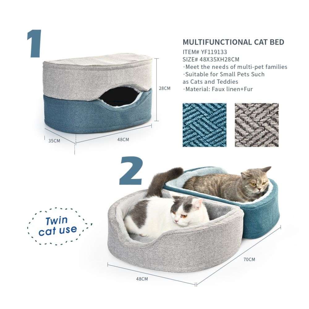 foldable warm cat bed