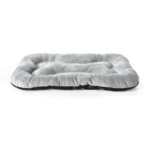 grey dog cushion