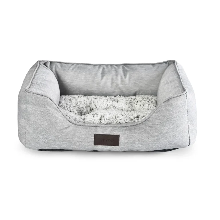 grey waterproof pet bed