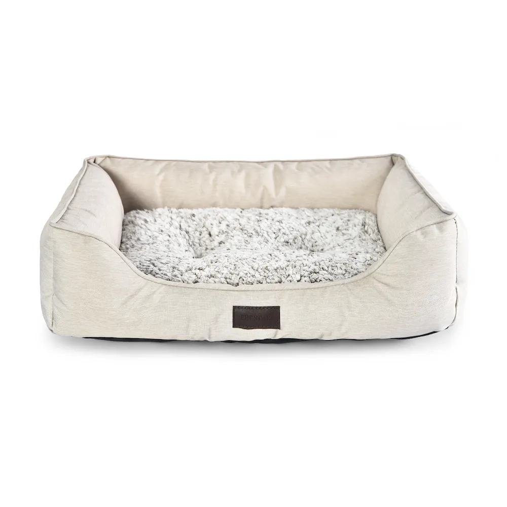 light yellow water resistant pet bed