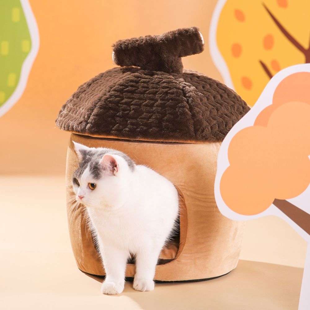 oak fruit shape pet bed