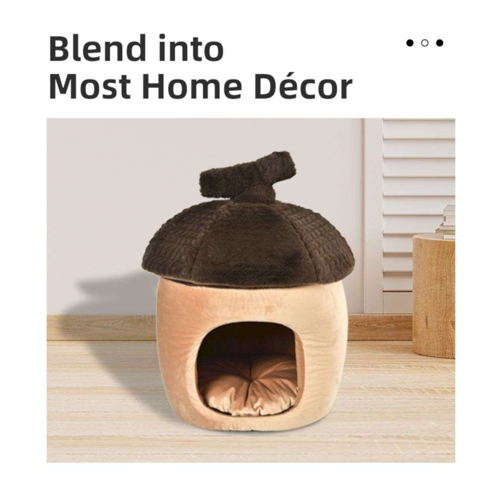 oak shape pet bed