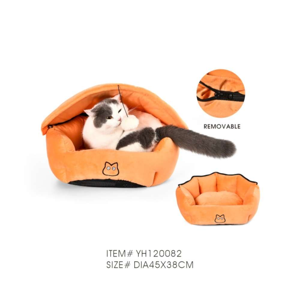 oem orange pet bed
