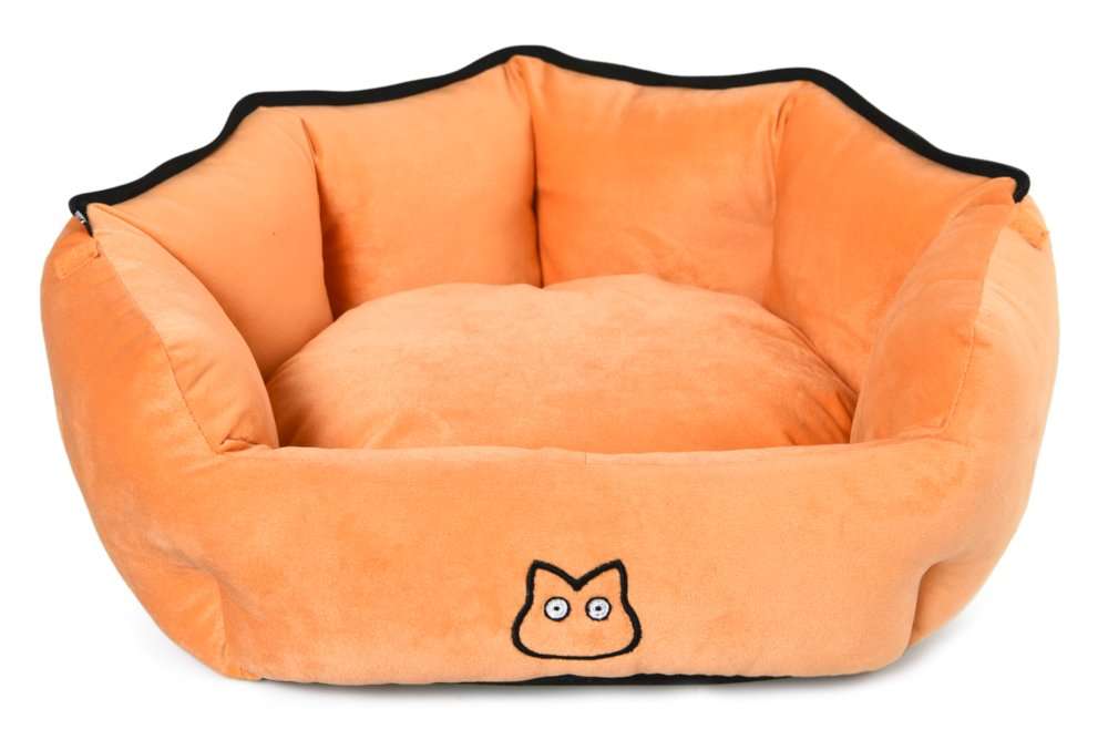 orange pet bed