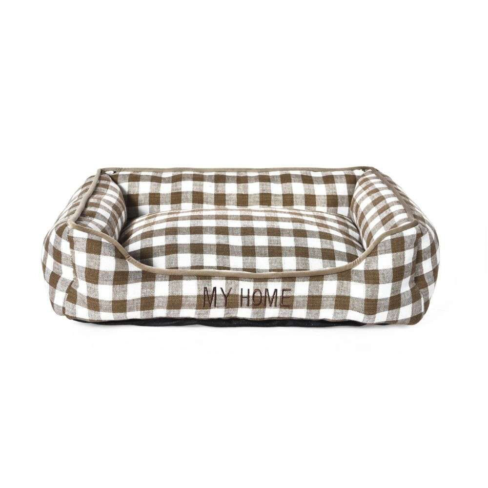 geruit hondenbed
