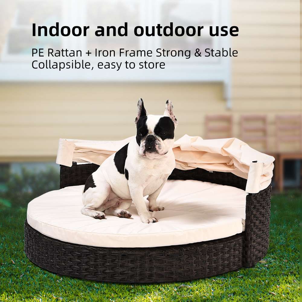 letti per cani in rattan