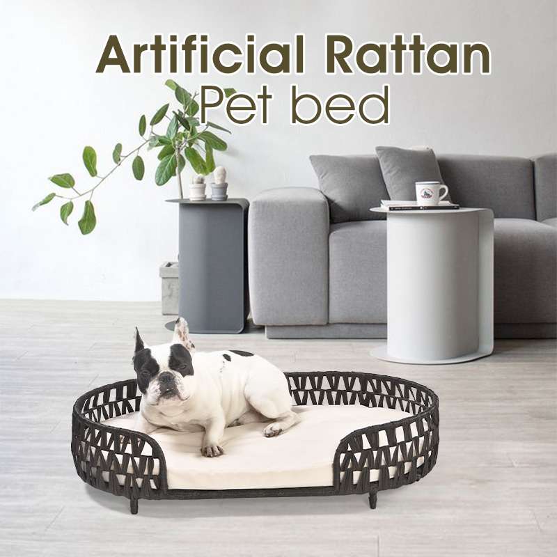 rattan pet bed