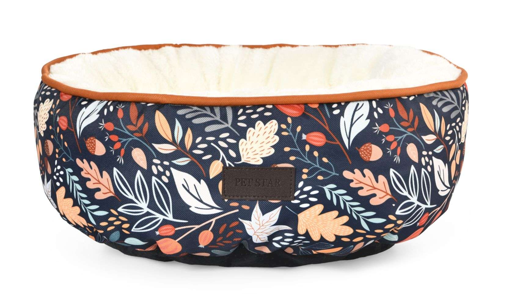 round cuddler dog cat bed