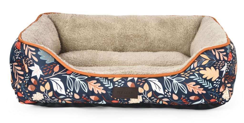 square fluffy dog bed