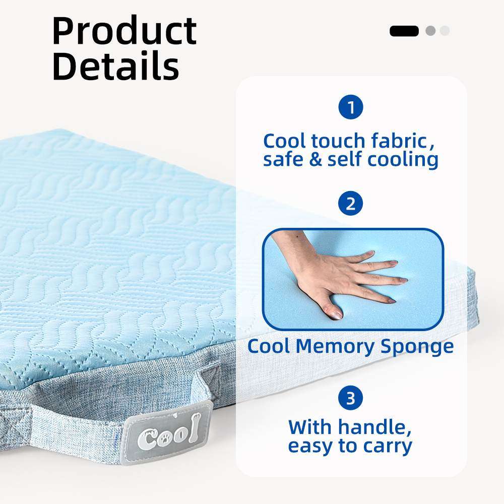 sumer dog bed cool touch fabric