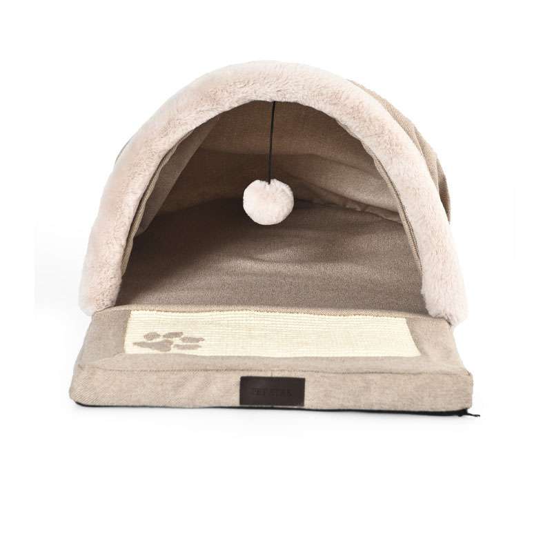 warm cat cave bed