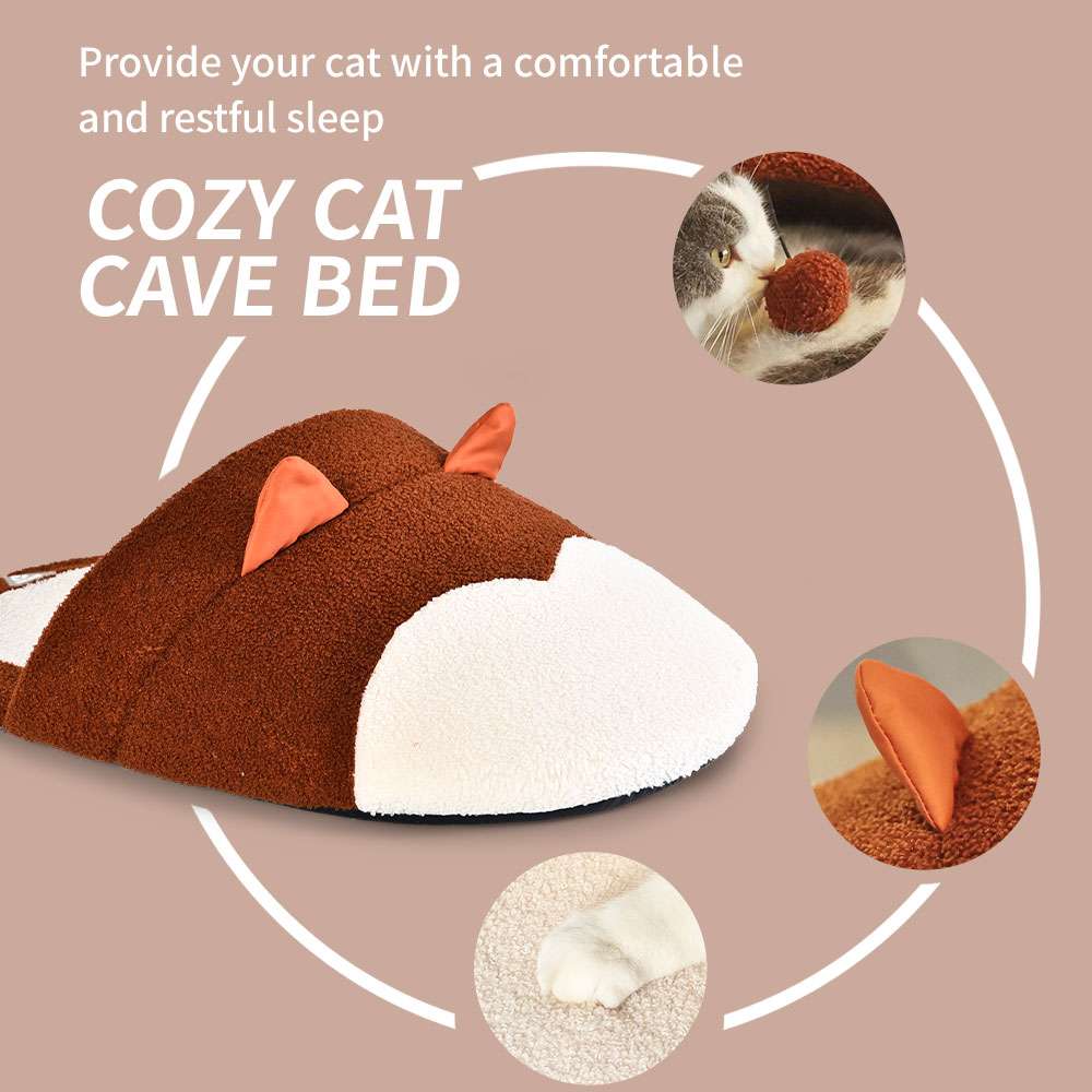 washable cat cave beds
