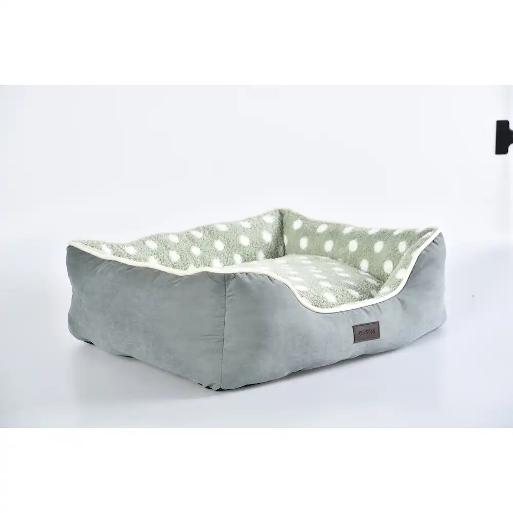 wholesale green brown-polka dot cat bed