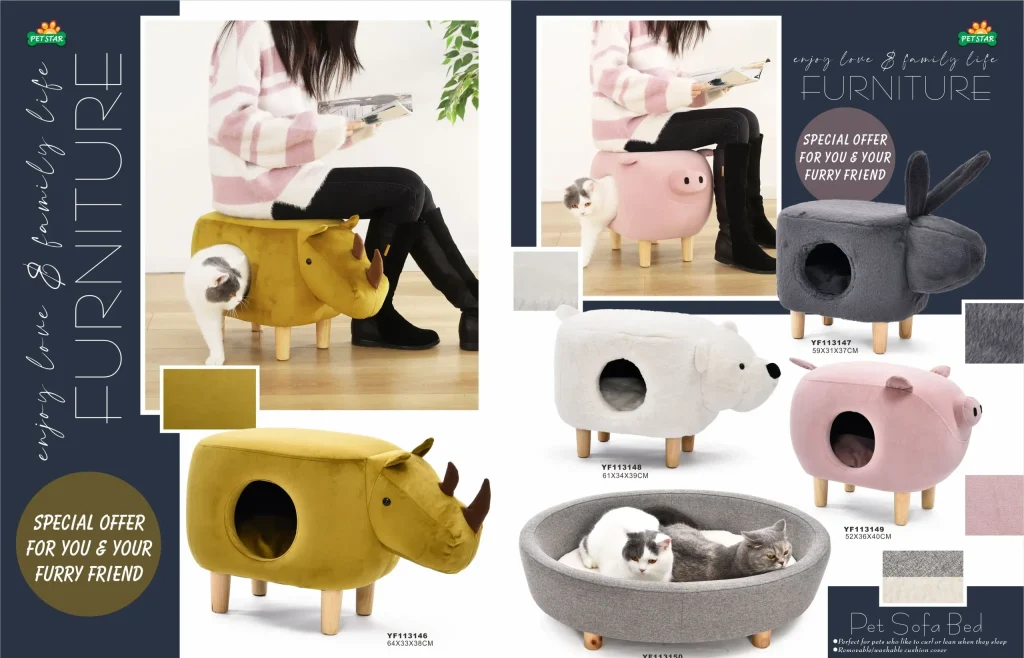 Cat Bed Ottoman