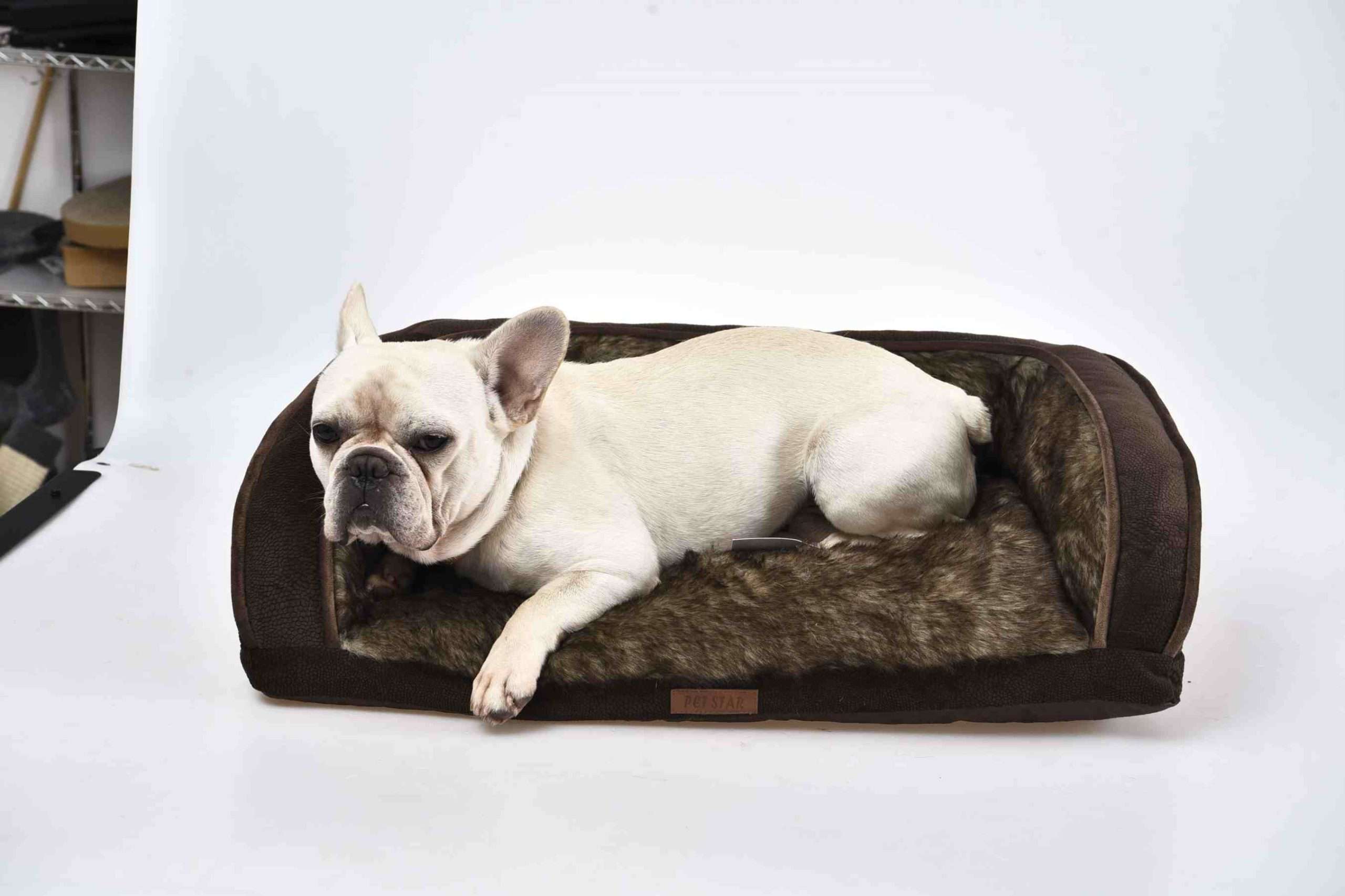 Cama para perro grande de felpa