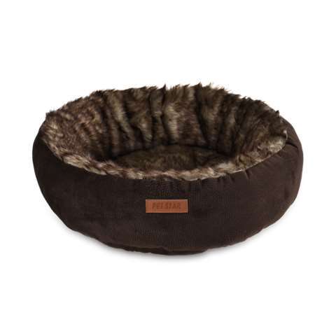 Fabricante Cama redonda de pelúcia para gatos