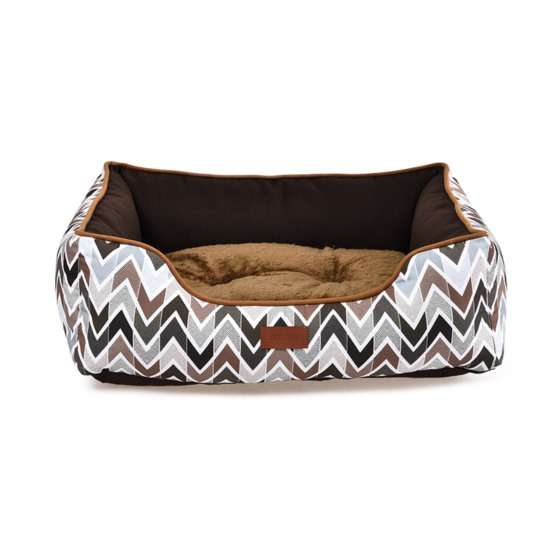 Rectangular Bolster Dog Bed Winter Dog Bed