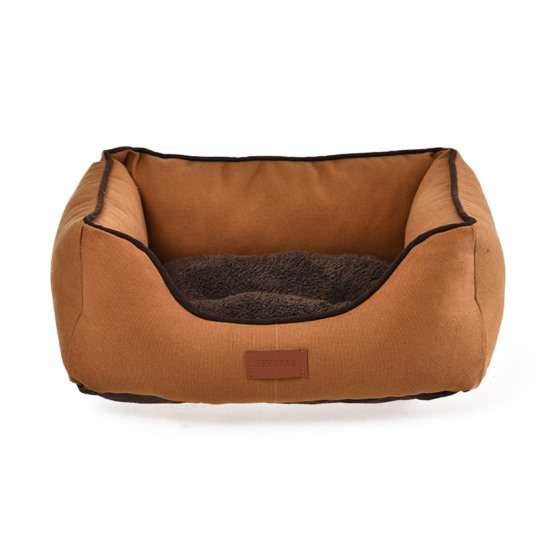 Rectangular Bolster Dog Bed Winter