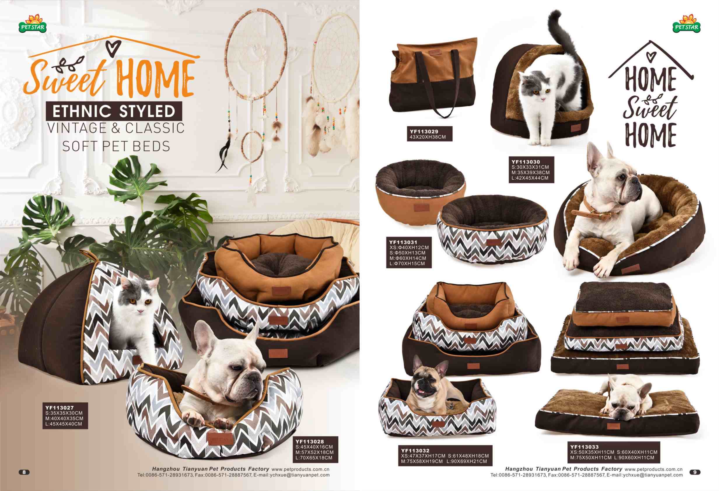 Rectangular Bolster Winter Dog Bed