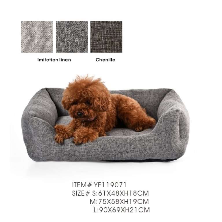 Small Gray Dog Bed