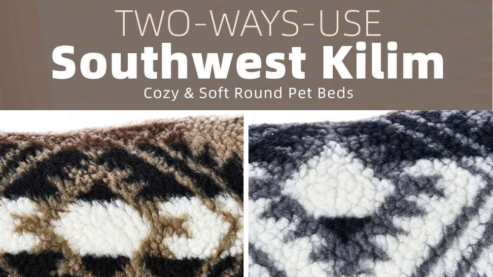 Southwest Kilim pet bed