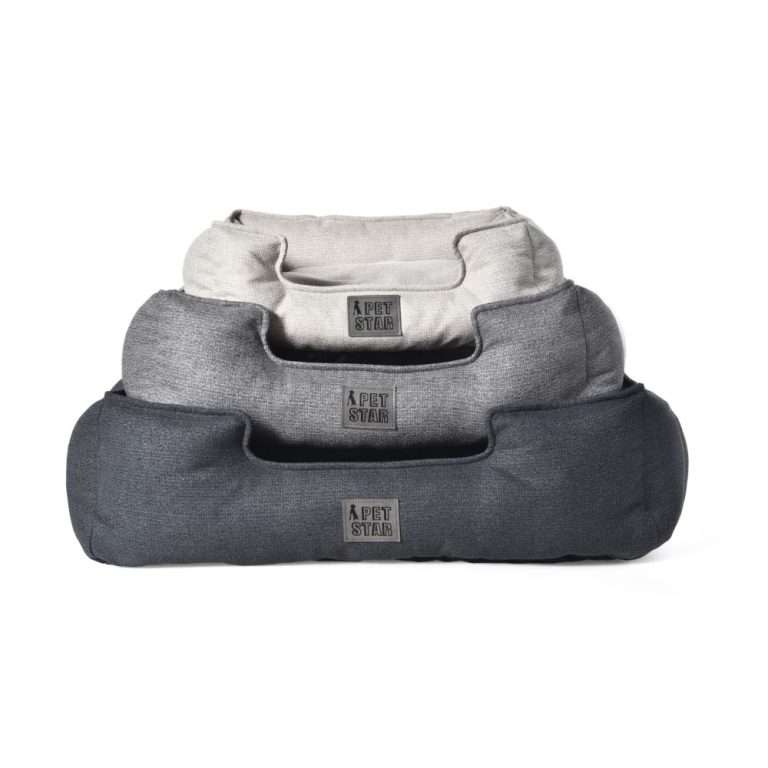 beige dog bed
