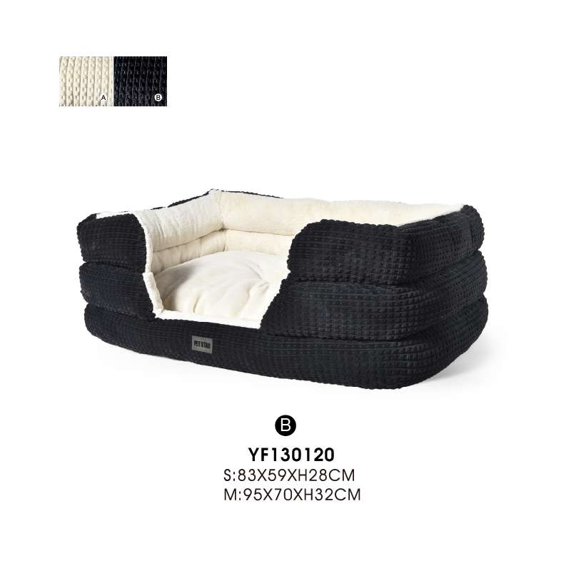 black white dog beds