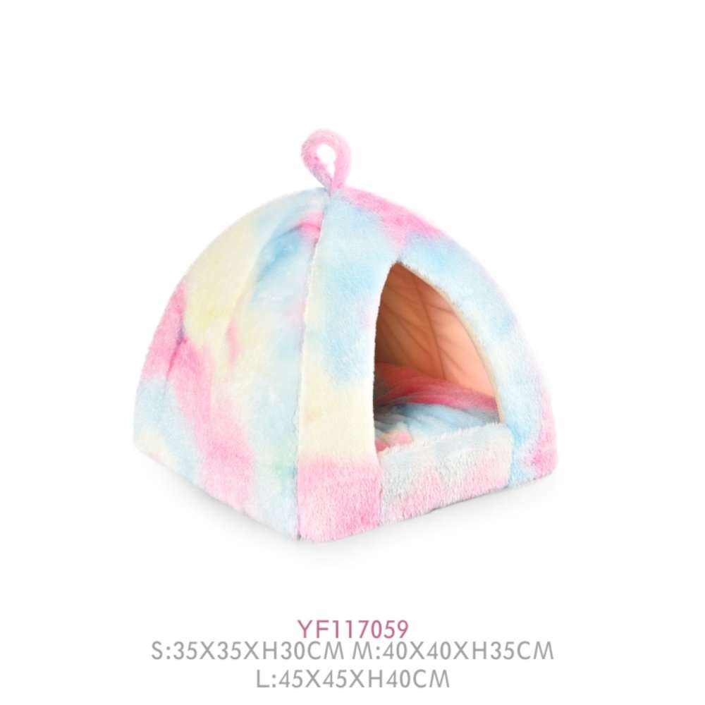 fluffy cat cave bed