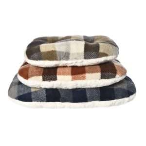 plaid dog beds cushion