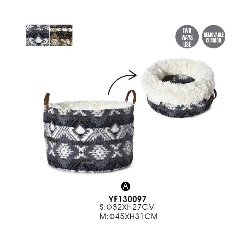 long plush calming cat beds