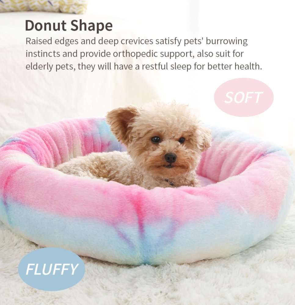 oem rainbow pet bed