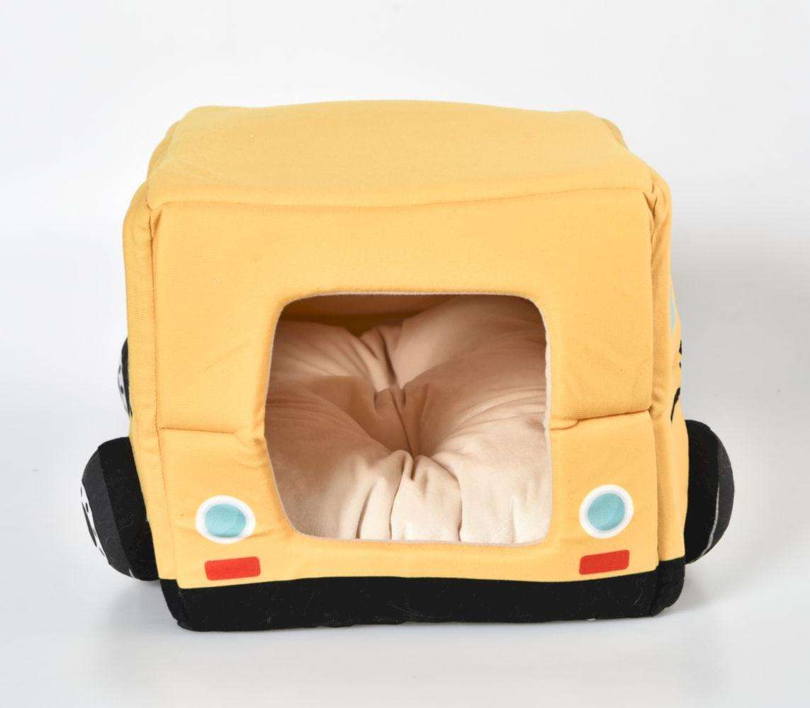 orange velvet pet bed