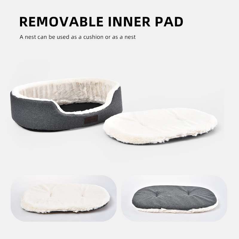 oval shaped pet beds