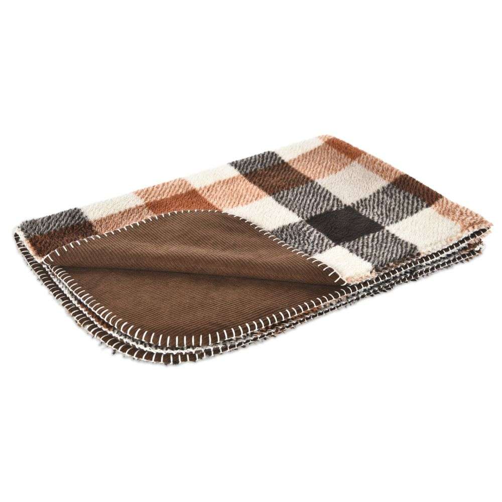 plaid dog blanket