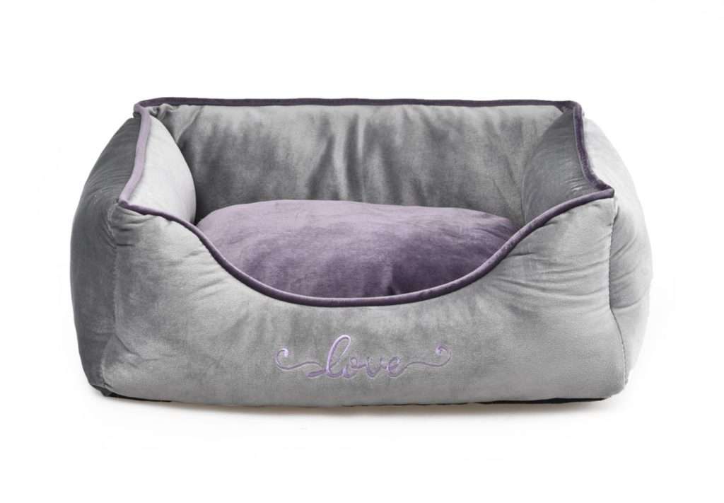 rectangular velvet dog beds