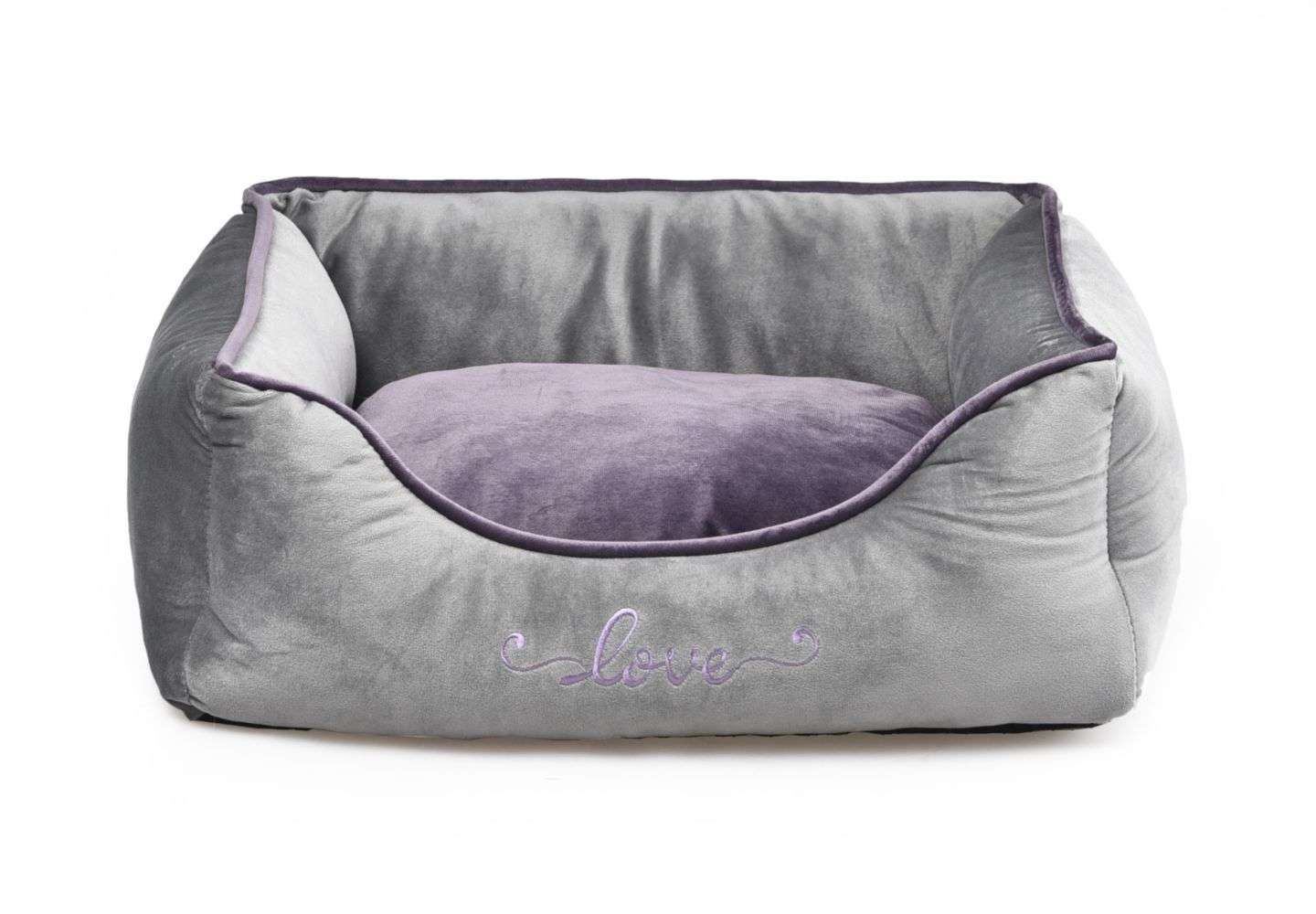rectangular velvet dog beds
