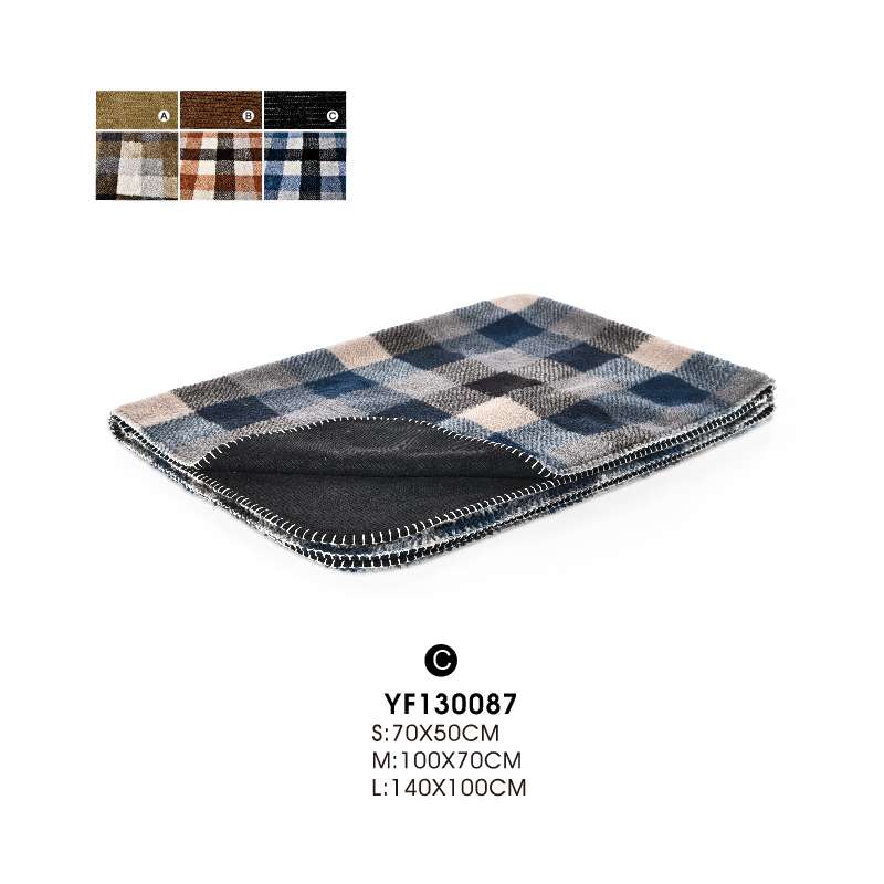 red plaid dogs blanket