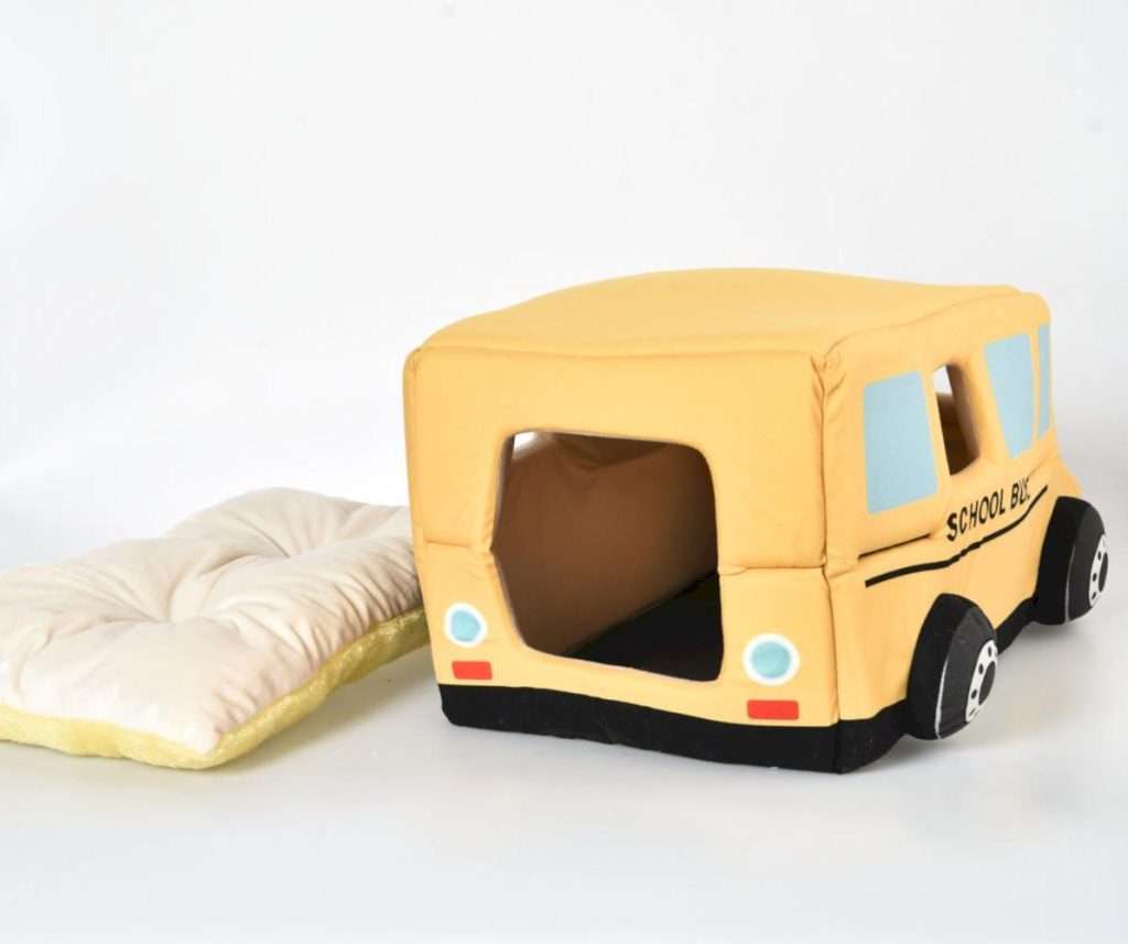school bus pet bed