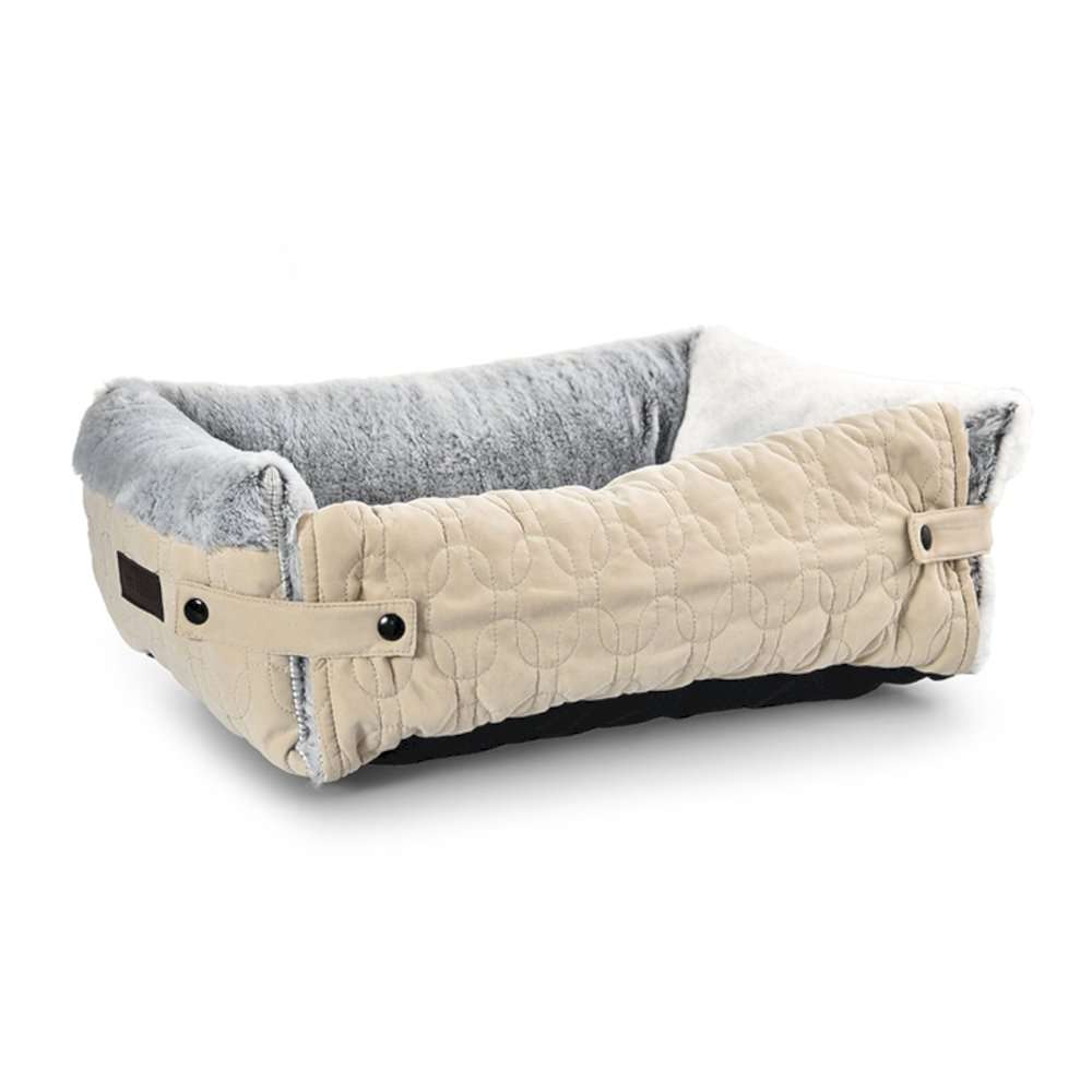 soft rectangle dog bed with sides