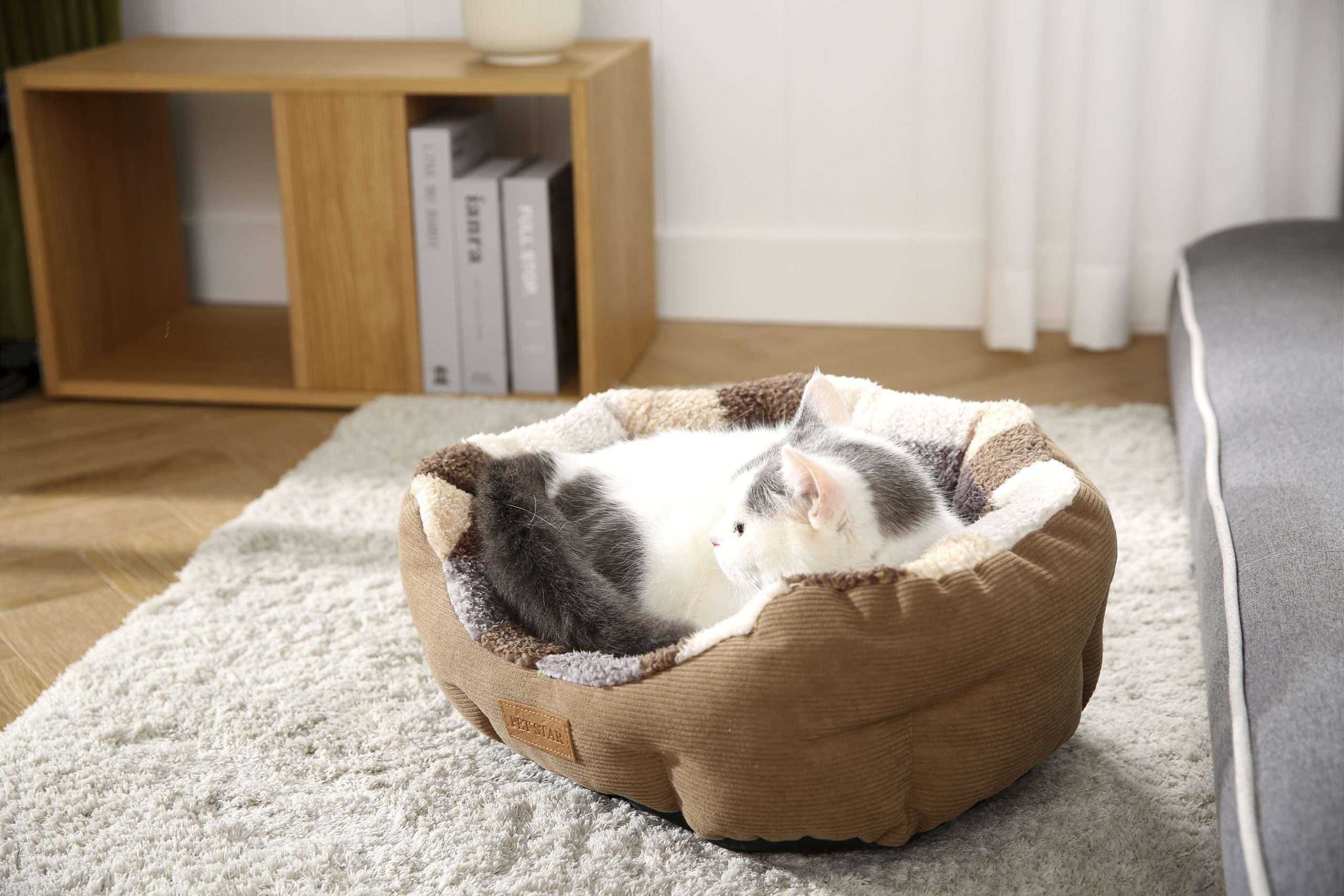 warm kattenbed voor de winter