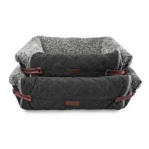 double 2-in-1 dog bolster beds