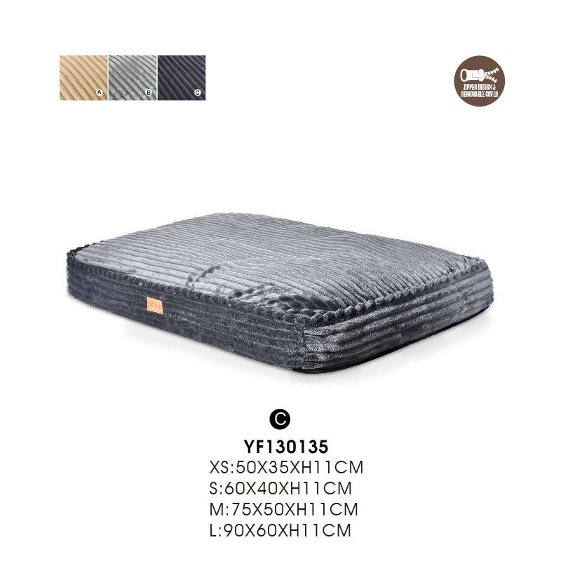 grey large dog beds